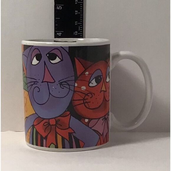 🐱 Vintage “Cool Cats” Mug by Loralie Harris (2006) Coffee Cup - Picture 7 of 10